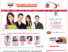 Tablet Screenshot of kimindiainstitute.com